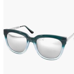 AQS Blue and Silver Gradient Sunglasses